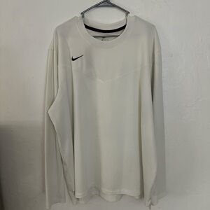 Nike Men's Cream Long Sleeve Tee